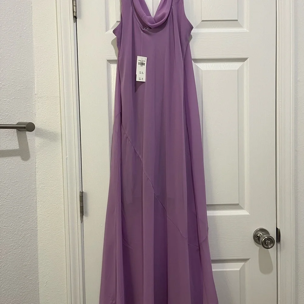 Abercrombie & Fitch Lavender Cowl Neck Maxi Dress